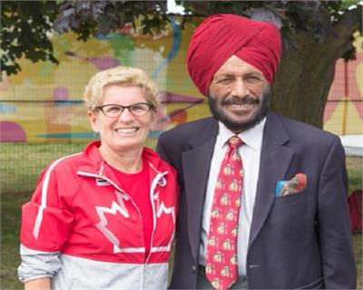 “ಪ್ಲೈಯಿಂಗ್ ಸಿಖ್” ಮಿಲ್ಕಾಸಿಂಗ್ ರಿಂದ  ಕೆನಡಾದ ಮಹಿಳಾ ಸ್ಪರ್ಧಿಯೊಂದಿಗೆ ಒಂದು ಕಿ.ಮೀ. ಓಟ!